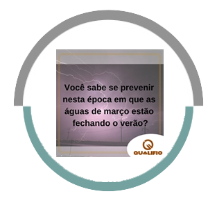São as águas de março fechando o verão, e os raios e trovões entrando em ação!
