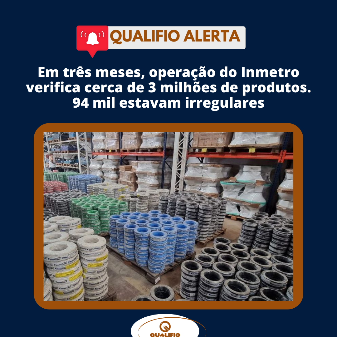 Em três meses, operação do Inmetro verifica cerca de 3 milhões de produtos: 94 mil estavam irregulares